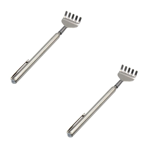 Rascador de espalda extensible de 2 piezas con forma de bolígrafo, hace cosquillas.