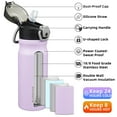 thumbnail image 4 of BJPKPK 18oz Stainless Steel Water Bottle with Straw, Insulated Water Bottle with Leak Proof Lid, Iceberg, 4 of 6