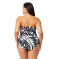 thumbnail image 2 of Women's Plus Palm Chic Twist Front Shirred One Piece Swimsuit, 2 of 4