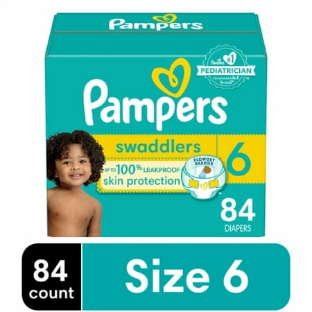 Pampers Swaddlers Active Baby Diapers Size 6 (35+lbs)