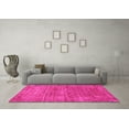 thumbnail image 3 of Ahgly Company Indoor Round Abstract Pink Modern Area Rugs, 7' Round, 3 of 4