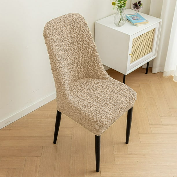 Fundas De Silla De Poliéster Fundas elásticas para sillas de comedor, color caqui, lavables, de nailon y elastano, para cocina, 1 unidad JASKFLY