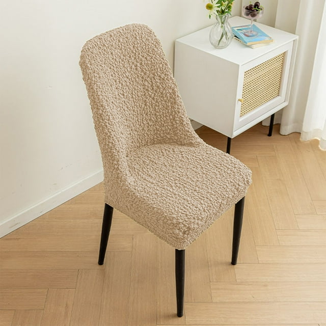 Fundas De Silla De Poliéster Fundas elásticas para sillas de comedor, color caqui, lavables, de nailon y elastano, para cocina, 1 unidad JASKFLY