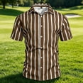 thumbnail image 5 of Guluxicc Men's Striped Shirts Button Down Short Sleeve Shirts for Everyday Wear Summer Casual Outfits, 5 of 5