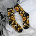thumbnail image 5 of Picia Sunflowers And Bww Print Athletic Socks for Men & Women – Cushioned Moisture-Wicking Crew Socks for Sports, Running, and Training, Soft & Breathable Size 5-11, 5 of 6