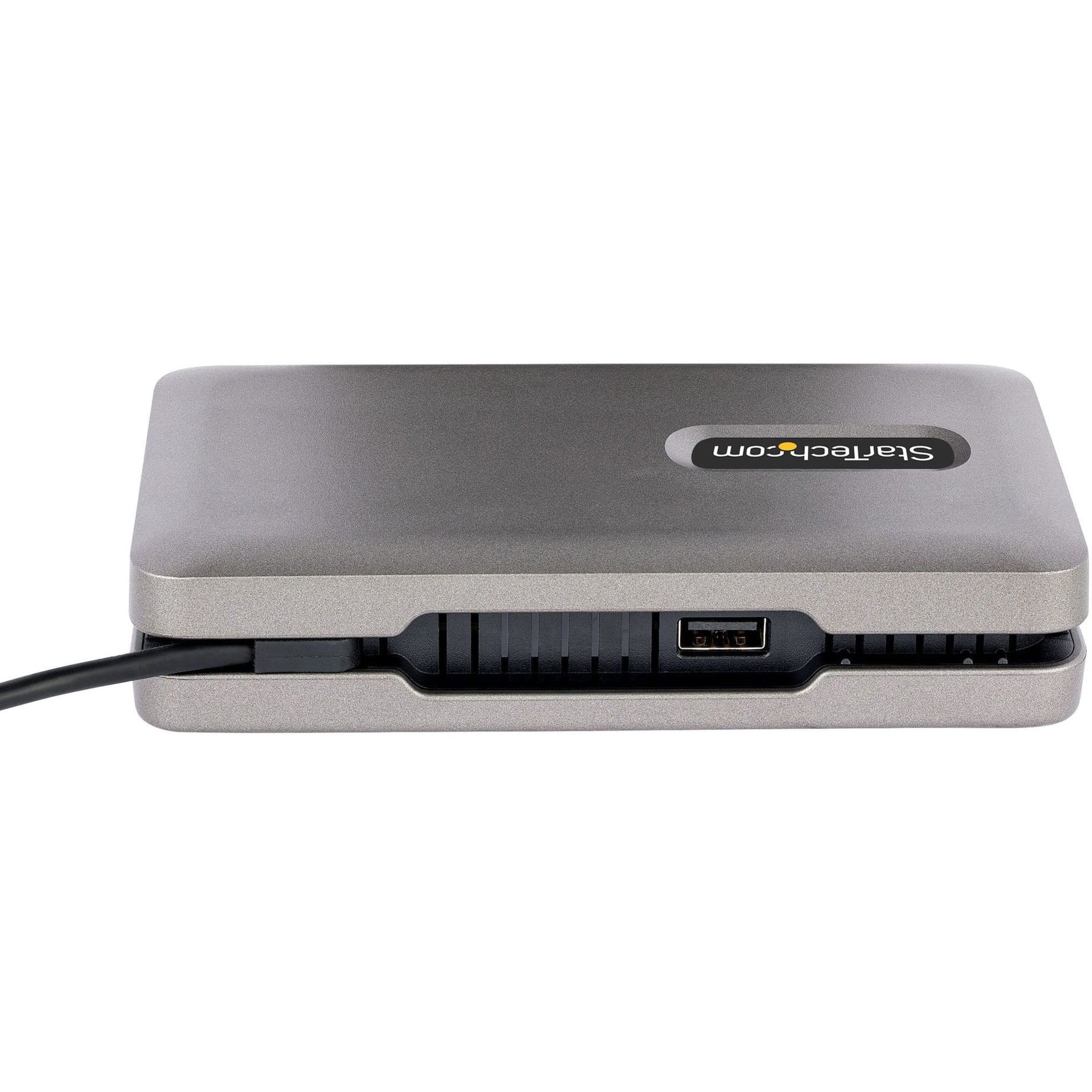 StarTech.com USB-C Multiport Adapter w/USB-C DP Alt Mode Video/4K HDMI/VGA, USB-C Dual Monitor Docking Station