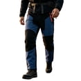 thumbnail image 2 of USNSM Men's Snow Ski Hiking Pants Waterproof Winter Fleece Lined Pants Elastic Waistband Outdoor Climb Pocket Pants Blue XS, 2 of 6
