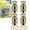 1 set, variant on Car Tire Pressure Monitor Caps, 3-Color Golden Copper Core Warning Valve Caps, Tire Pressure Safety, Anti-Theft Lock