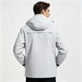 thumbnail image 7 of Mens Rain Jacket Waterproof with Hooded Hiking Coat | Zip Pockets Windbreaker,Fishing,Active Performance Shell Jackets, S, 7 of 7