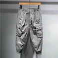 thumbnail image 3 of Pantalones cargo negros para exteriores para hombre, pantalones harén para senderismo, pantalones de verano para hombre, pantalones holgados de diseño estético de lujo de alta calidad, estilo vintage, 3 of 5