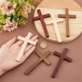 thumbnail image 2 of 1set 6pcs 3 colors Wooden Cross Wall Decoration Hand Prayer Holding Cross Religion Mixed color 120x69.5x9.5mm 2pcs/color, 2 of 5