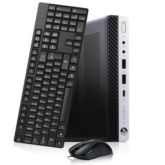 HP EliteDesk 800 G4 Mini PC de computadora para Negocios, Intel Core i5-8500, 16 GB RAM DDR4, 512 GB SSD con Mouse y Teclado Windows 11 Pro (reacondicionado)
