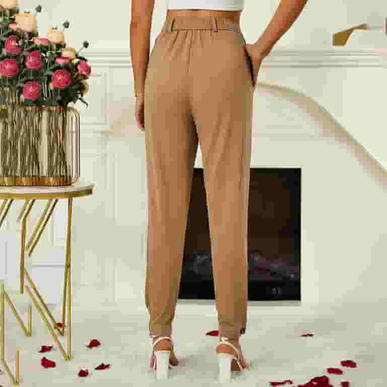 パンツ Pleated Cropped Pants Kopltyrfg Cropped Pants for Women High Waisted Business