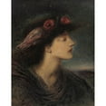 thumbnail image 2 of Simeon Solomon 20x24 Black Ornate Framed Double Matted Museum Art Print Titled: Night (1890), 2 of 5