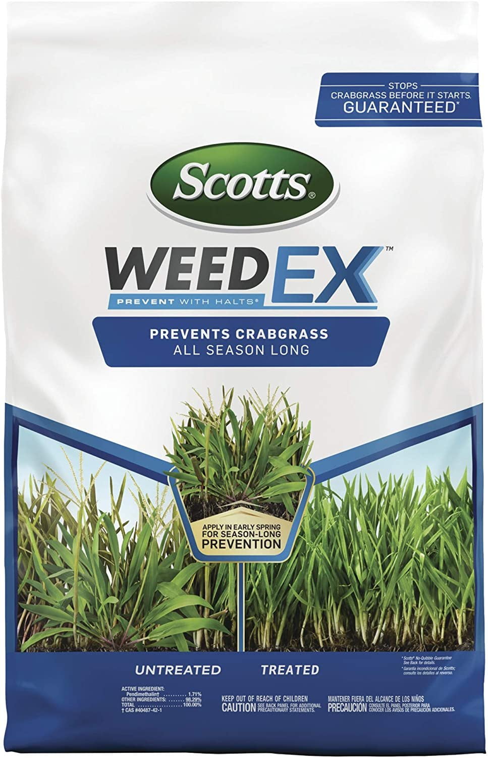 Scotts Halts Crabgrass & Grassy Weed Preventer 5,000sq-ft 