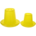 thumbnail image 3 of WHAMVOX 2 Pcs Food Feed Bucket Convenient Poultry Feeder 19X15CM Yellow, 3 of 8