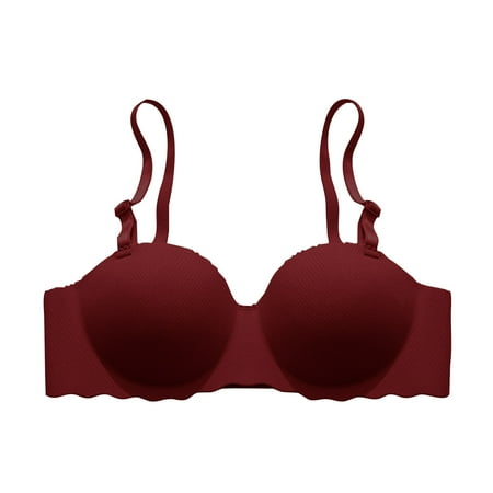 Huuilaibazoo Women s Seamless Bras Comfortable No Underwire Push Up Bra Soft Wireless High Support Full Coverage Bralette