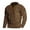 Khaki, variant on Men's Corduroy Pullover Henley Shirts Casual Solid Color Half Zip Sweatshirt Retro Style Long Sleeve Top for Men's Casual Outwear Olive Green