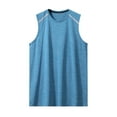 thumbnail image 2 of Haoxianjian Mens Mesh Vests Crewneck Sleeveless Tank Tops Breathable Muscle Shirts Workout Tank Tops Sleeveless Tee Shirts Men Running Beach Loose Fits Tee S-XXXL, 2 of 6