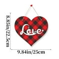 thumbnail image 3 of Valentine's Day Door Hanger Sign Featuring Heart Design and Warm Greetings for Your Home Valentine's Day Decorations, 3 of 5