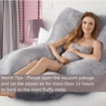 thumbnail image 6 of Full body pillow, suitable for sleep cooling, U-shaped pillow, with detachable and washable features, 6 of 6