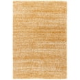 thumbnail image 5 of SAFAVIEH Hudson Shag Jaden Striped Area Rug, Gold/Ivory, 7' x 7' Square, 5 of 7