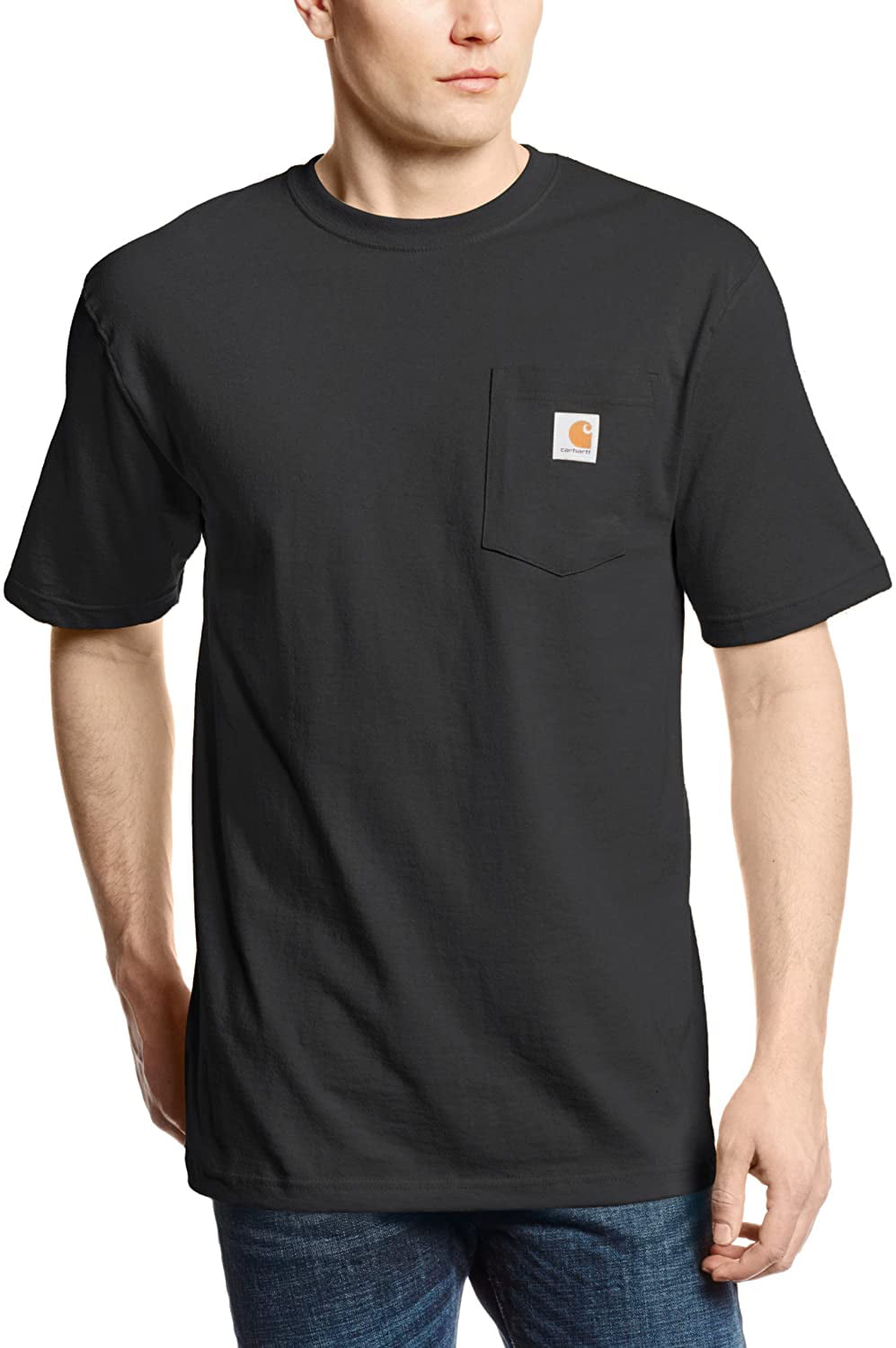 Carhartt Men's 'K87' Workwear Pocket Short-Sleeve T-Shirt, Black, Large ...