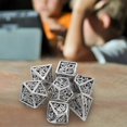 thumbnail image 2 of 7/Set Metal Polyhedral s Muilti-Side D20 D12 D10 D% D8 D6 D4, for Board Bronze Sliver, 2 of 8