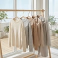thumbnail image 2 of Unique Bargains 2Pcs Wood Nonslip Rope Durable Hangers Natural, 2 of 6
