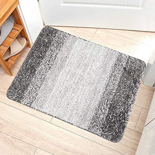 Entryways Indoor Flannel Shower Rug Soft Bath Mat Floor Door Non Slip 40x60cm 