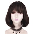 thumbnail image 1 of Peluca de pelo corto estilo coreano estilo bobo para mujer, peluca de pelo corto con flequillo al aire, multicolor opcional, 1 of 6