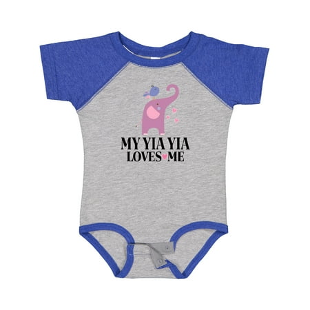 

Inktastic My Yia Yia Loves Me Grandchild Gift Baby Boy or Baby Girl Bodysuit