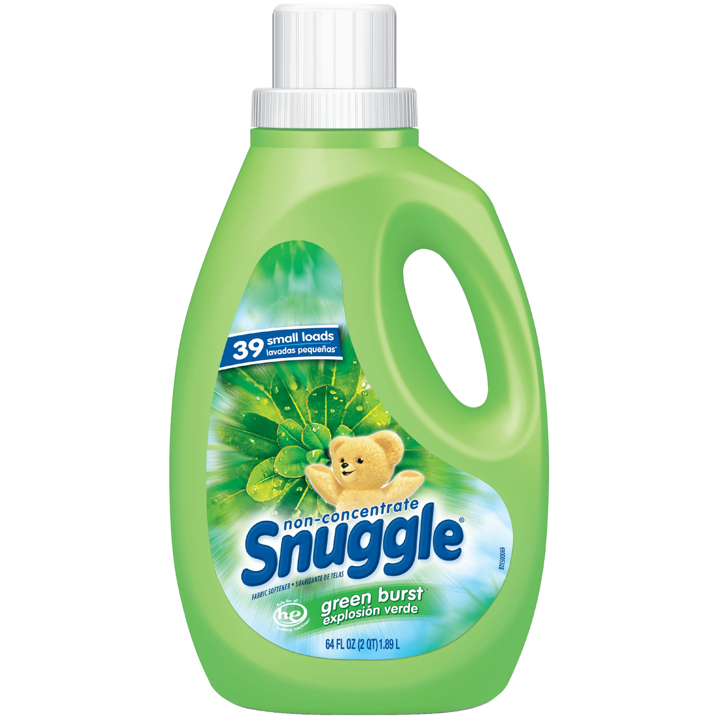 Snuggle Liquid Fabric Softener, Green Burst, 64 Oz