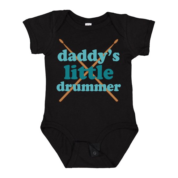 Inktastic Daddy's Little Drummer Boys or Girls Baby Bodysuit