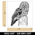 thumbnail image 2 of Wise Great Gray Owl Self-Inking Rubber Stamp Ink Stamper - Black Ink - Small 1 Inch, 2 of 7
