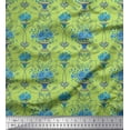 thumbnail image 1 of Soimoi Cotton Cambric Fabric Pot & Artistic Flower Decor Fabric Printed Yard 42 Inch Wide, 1 of 1