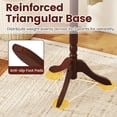thumbnail image 3 of DRAZUNO Solid Rubber Wood Coat Rack with 3 Adjustable Heights and 11 Hooks for Hallway, 3 of 8
