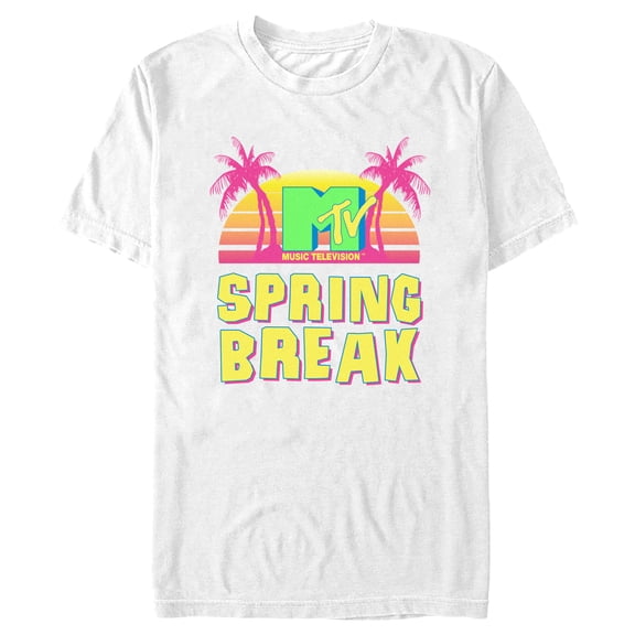 Men's MTV Retro Spring Break  Graphic Tee White 3X Large