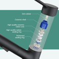 thumbnail image 4 of Bathroom Sink Faucet with Pull Out Sprayer, Single Handle Modern Bathroom Basin Faucet with Pop-up Sink Drain Stopper & Deck Plate 1 or 4-inch Centerset 3 Hole, Matte Black, 4 of 10