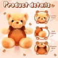 thumbnail image 2 of Peluches HyDren con forma de oso, 6 unidades, color marrón, 30 cm, 2 of 7