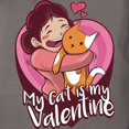 thumbnail image 3 of CafePress - My Cat Is My Valentine T Shirt - Womens Comfort Colors® Shirt, 3 of 4