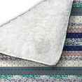 thumbnail image 3 of Amrita Sen Tapestry Reverse Wool Sherpa Blanket 30x40 Indoor Outdoor Beige Blue, 3 of 5