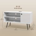 thumbnail image 3 of HOMCOM TV Stand for TV's Up to 50" with Power Outlets, Storage Cabinet, 3 of 10