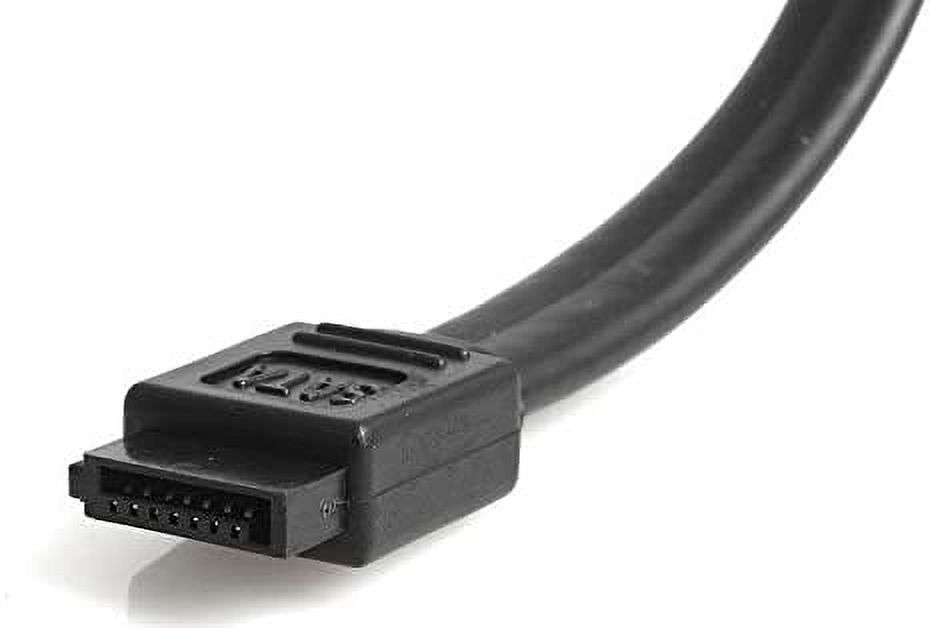 StarTech com 6 ft Shielded eSATA to SATA Cable SATA to eSATA cable SATA R to eSATA R 6 ft black SATA2ESATA6 - image 3 of 4