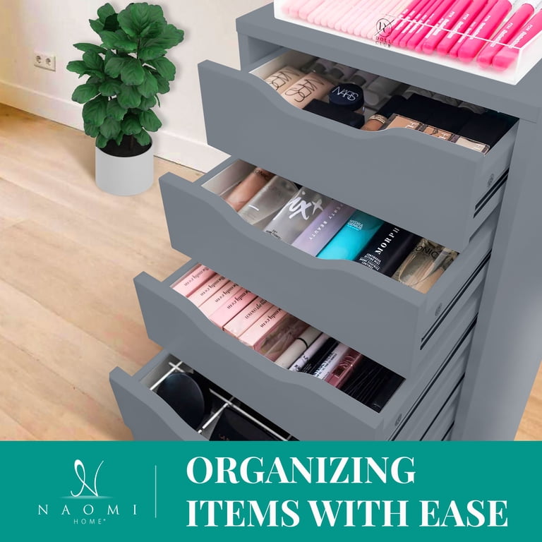 Naomi Home Debbie 7-Drawer Office Cabinet, Craft & Makeup Storage
