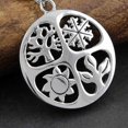 thumbnail image 3 of perfeclan 2x20 Pcs Tree Leaf Sun Snowflake Jewelry DIY Charms Round , , 3 Pcs, 3 of 7