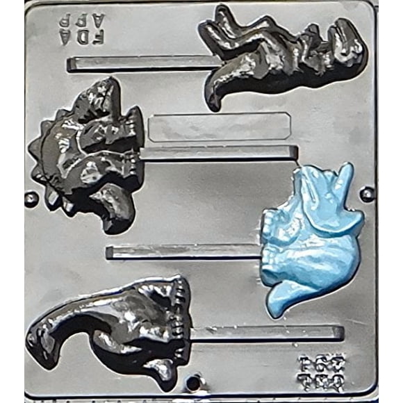 Dinosaur Assortment Lollipop Chocolate Candy Mold 291