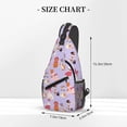 thumbnail image 2 of Lsque Fashionable Cats Pattern Cross Chest Bag Diagonally – Premium Durable Front Chest Sling with Adjustable Padded Strap, High-Capacity Storage, 2 of 8