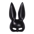 thumbnail image 1 of Máscara de Pascua de vacaciones Novedad Disfraz de de mujer Máscaras Orejas de conejo Máscara para teatros Fiesta temática de Pascua Negro Macarena portada de fiesta, 1 of 8