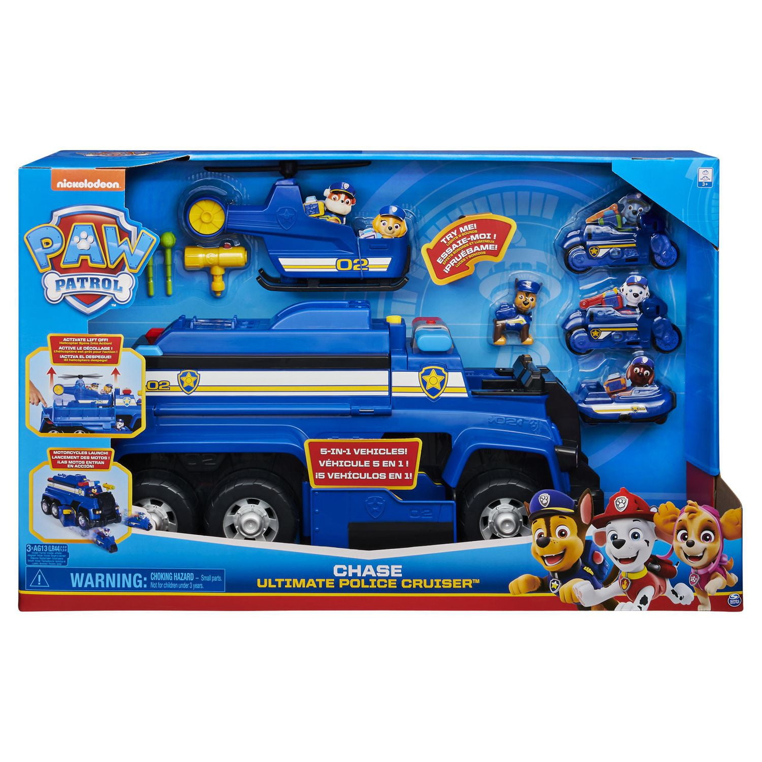 PAW Patrol, Ultimate Cruiser de Chase 5 en 1 voiture